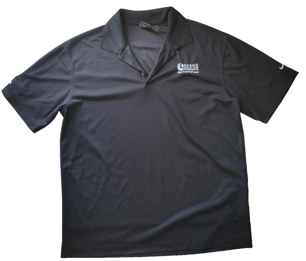Nike Golf Mens XL Black Dri-FIT Polo